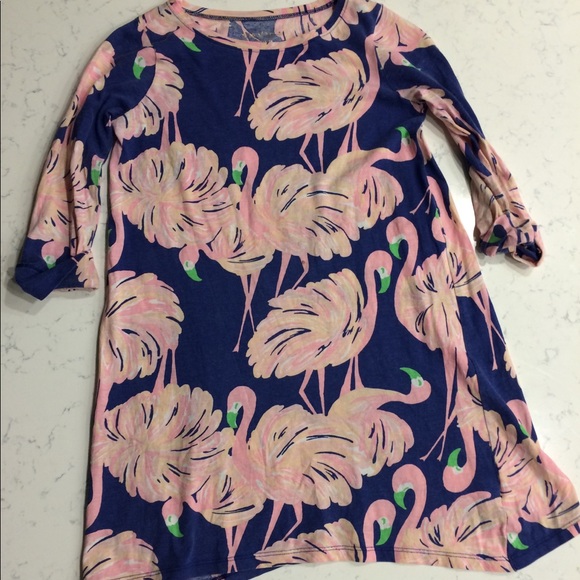 Flamingo print Lilly Pulitzer girls dress - Picture 4 of 4